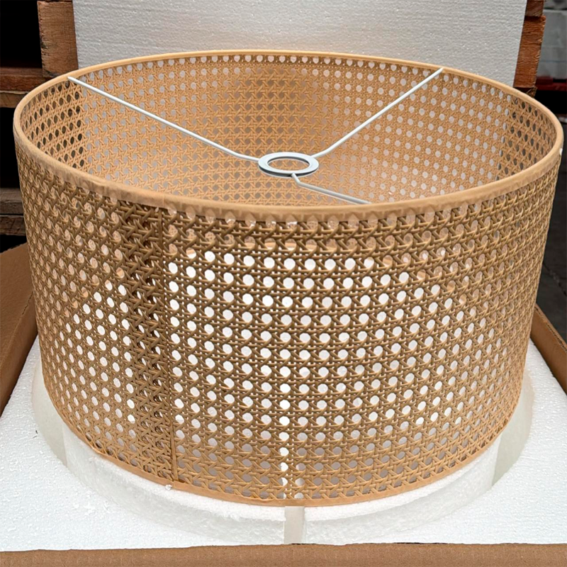Lámpara Colgante De Techo De Mimbre Hecha A Mano Luz Vintage