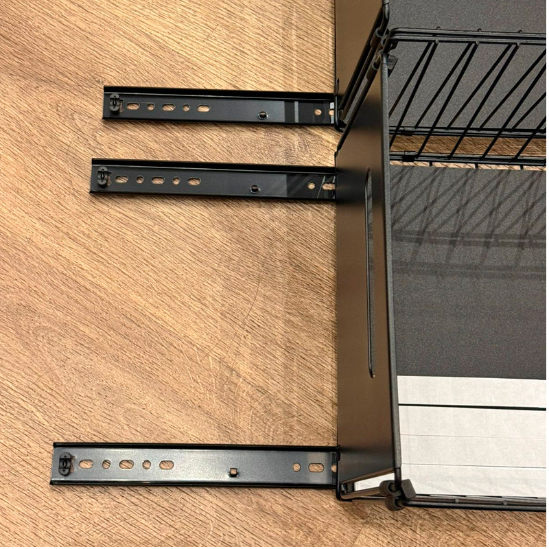 Set 2 Organizador Cocina Bajo Mesada Canasto Extraible Acero Inox