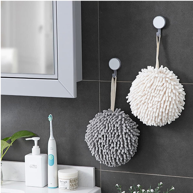 Toalla De Mano Microfibra Suave Absorbente Para Cocina Baño Gris Oscuro