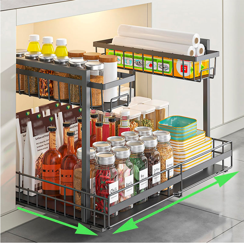 Rack Cocina Debajo Del Fregadero Organizador Expandible 2 Niveles
