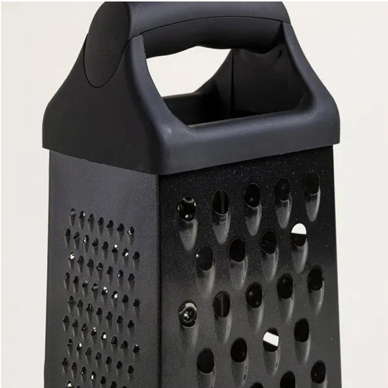 Rallador De Quesos Acero Inoxidable Negro 9pulgadas Moderno Negro