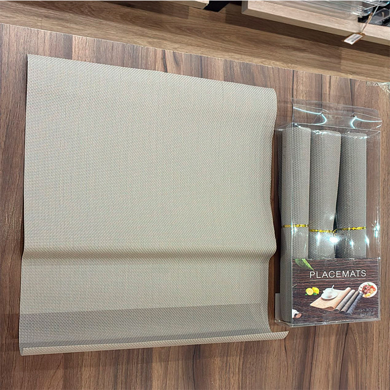 Set 4 Individuales Impermeable De Mesa Rectangulares De Pvc