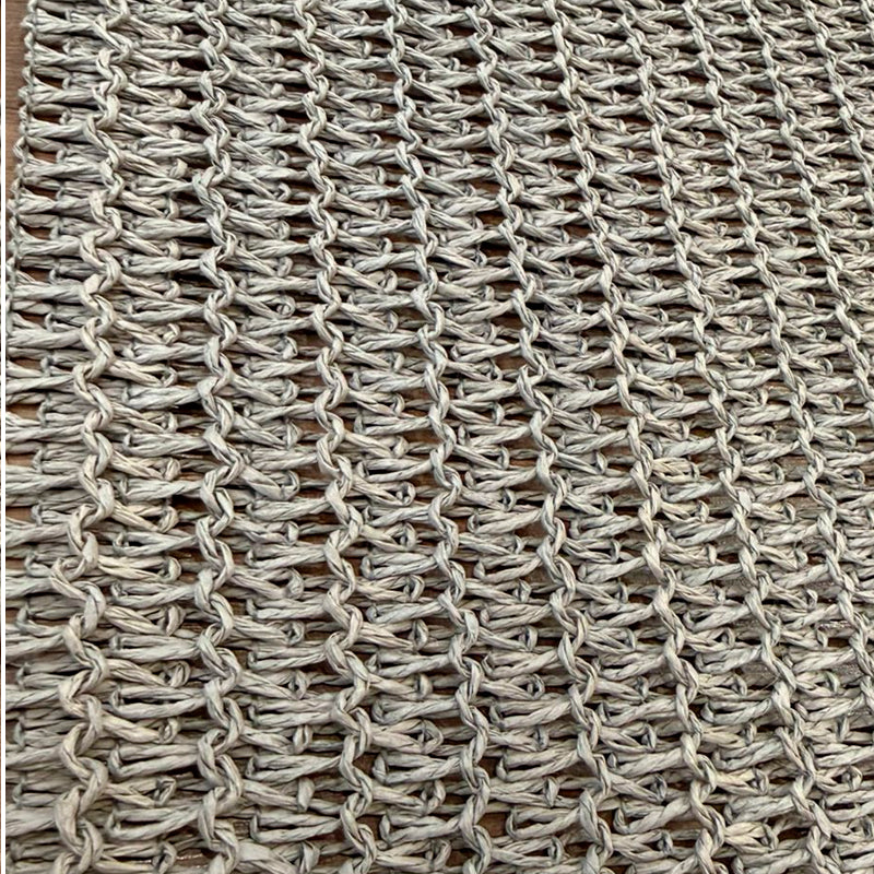 Individual de Mesa de Fibra Trenzada Diseño Texturizado Gris