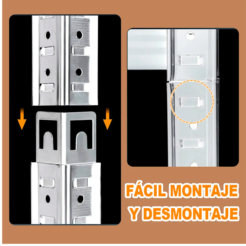 Estante Metálico 5 Niveles 180x90x40cm Rack Organizador
