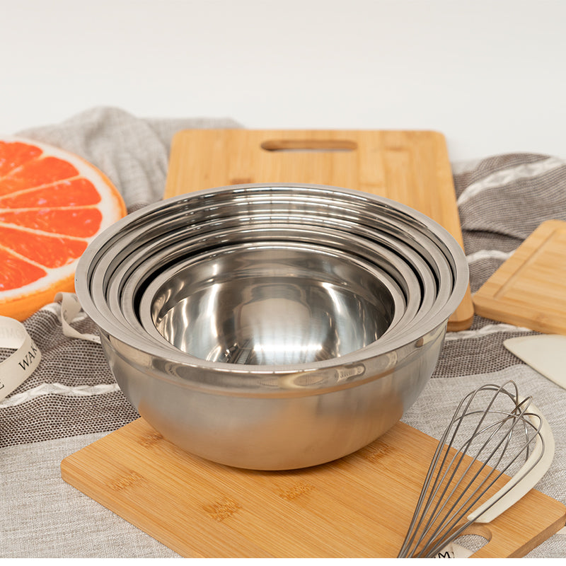 Tazones Bowls Cuencos Acero Inoxidable Reposteria Pocillo Fuente Wakeshome