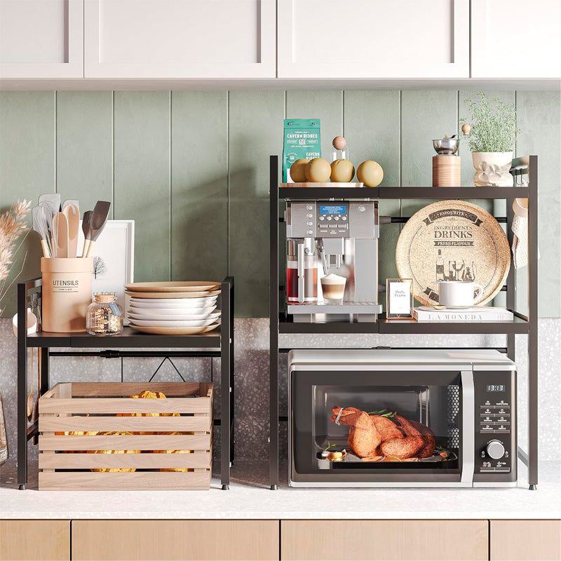 Estante Extensible Para Horno Microondas Rack Organizador Cocina 2 Niveles
