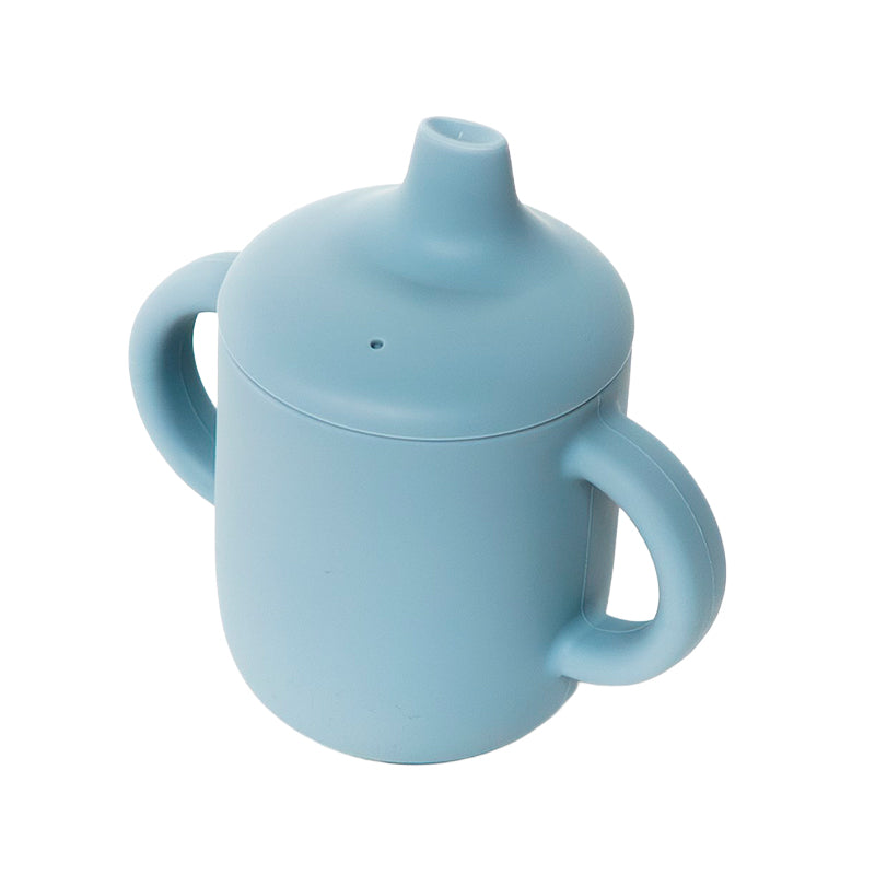 Set De Alimentación Silicona Dividida Con Ventosa Bebés 6pcs Azul Petróleo