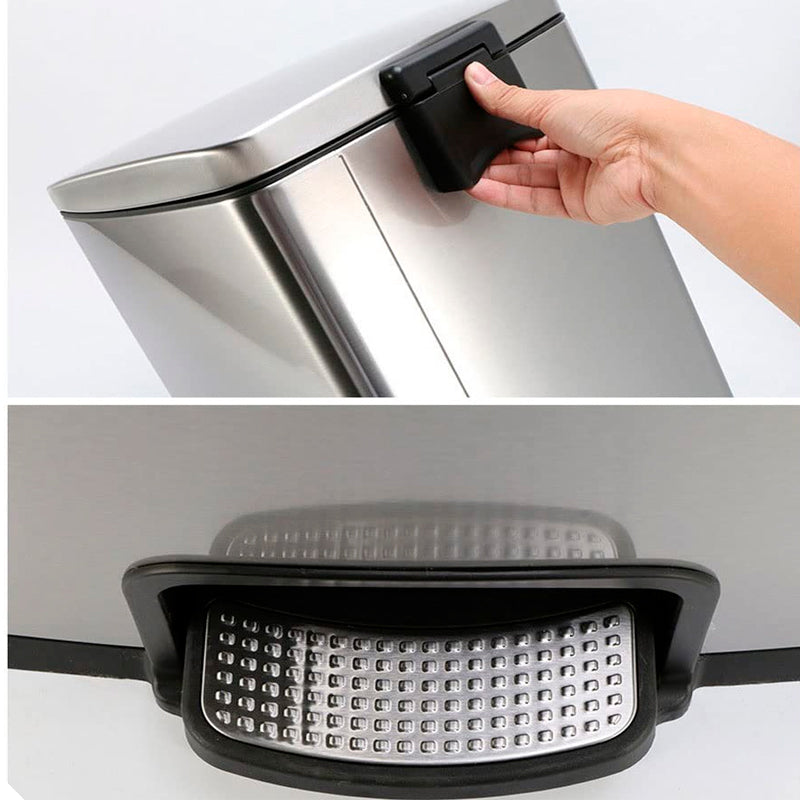 Cubo De Basura De Acero Inoxidable Hogar Oficina 20L 30L