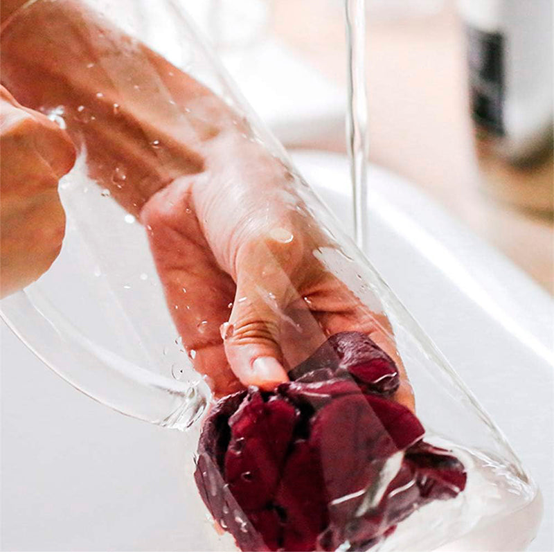 Jarra De Vidrio Con Tapa Para Agua Jugos Bebidas De 1.5 L Transparente