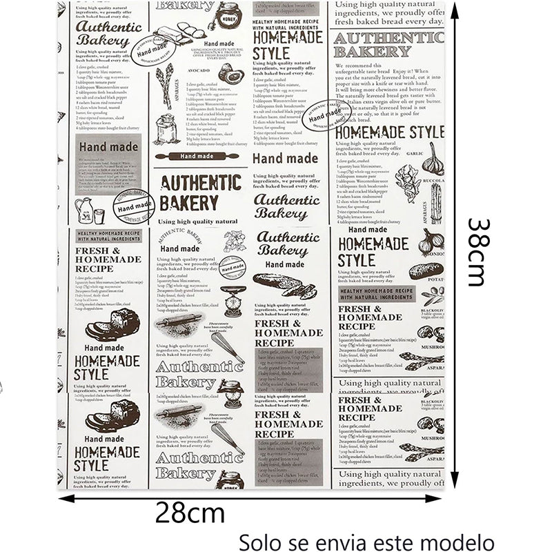Set 1000 Pliegos De Papel Mantequilla 28x38cms Para Comida
