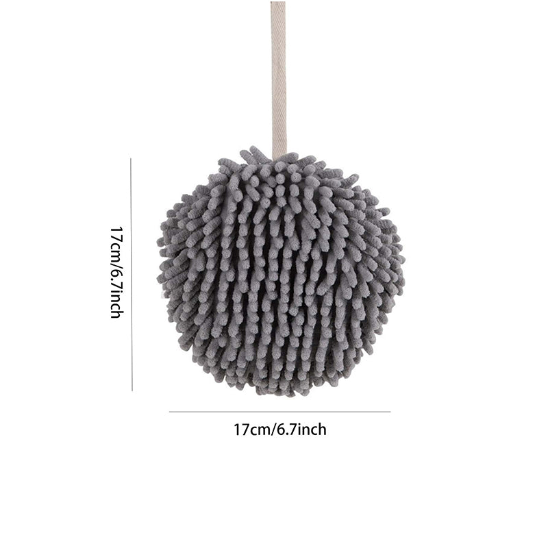 Toalla De Mano Microfibra Suave Absorbente Para Cocina Baño Gris Oscuro