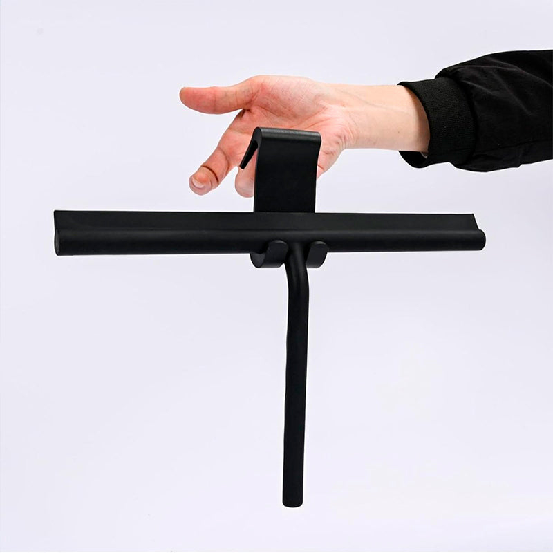 Plumilla Limpia Vidrios Multifuncional + Soporte Para Colgar Negro