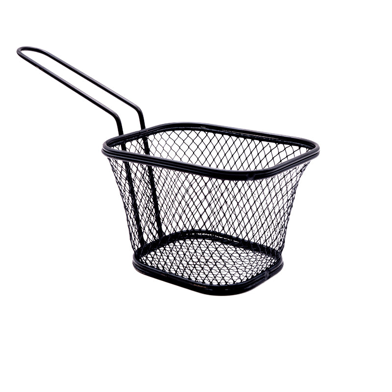 Mini Cesta Cuadrada para Freír Soporte para Papas Fritas de Acero Inoxidable