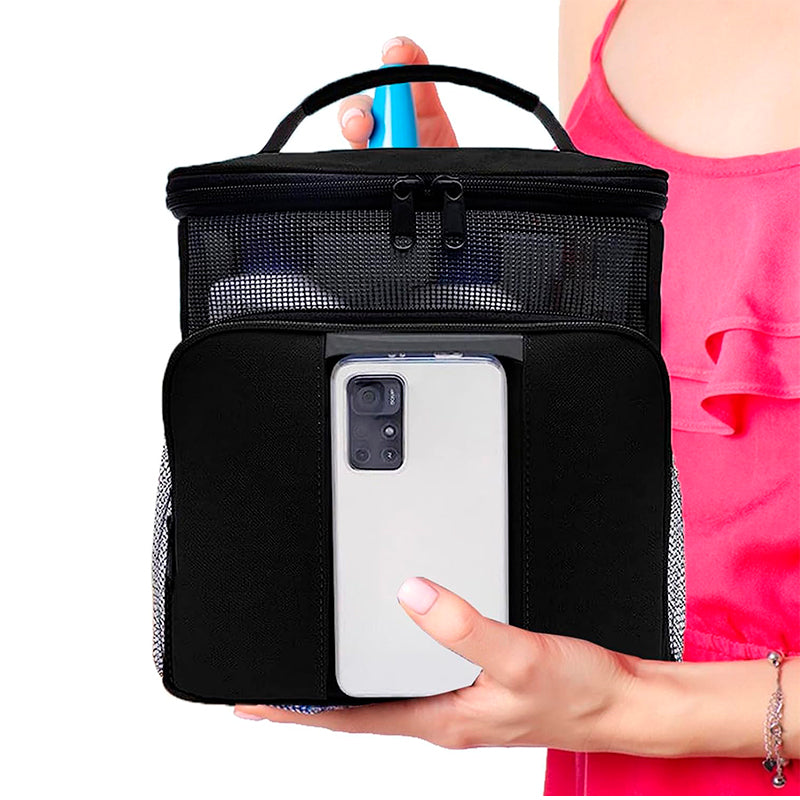 Bolso De Ducha Organizador De Articulos Personales Gimnasio Negro