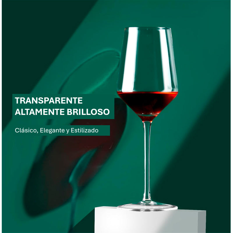 Juego de 6 Copas de Vino Cristal Copas de Vino Tinto o Blanco 20 onzas Copas Tallo Largo 620ml