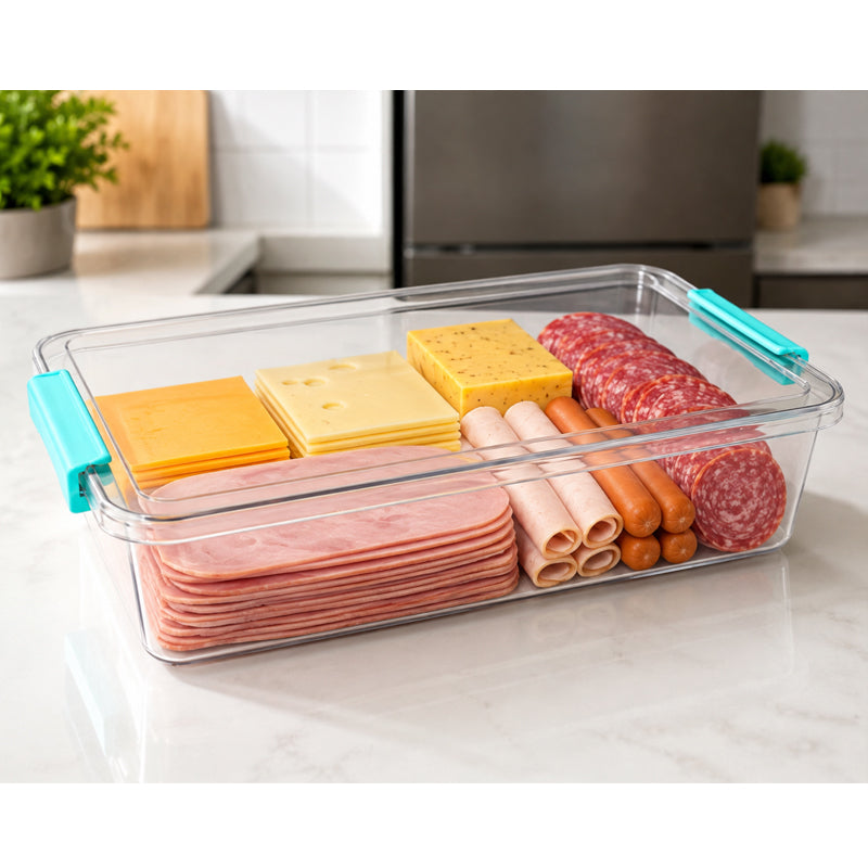 Fiambrería Para Quesos Jamón Tapa Hermética Diseño Apilable