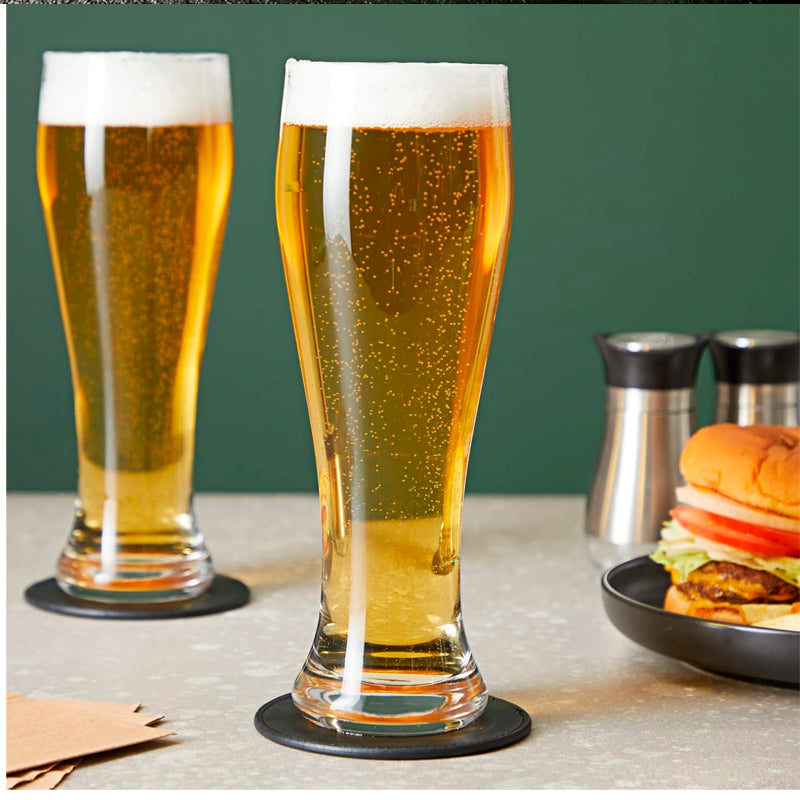 Set De 6 Vaso Cervecero De Vidrio Color Transparente 430ml