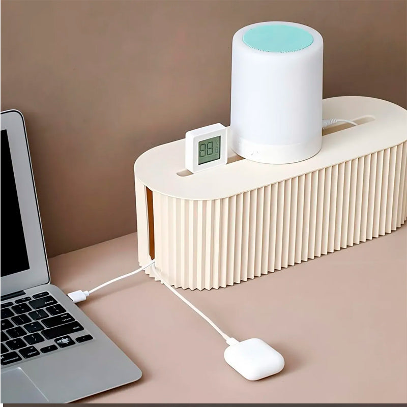Caja Organizadora De Almacenamiento De Cables Soporte Oculto para Cables