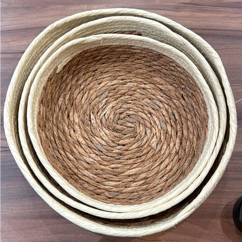 Set 3 Canastos Contenedor De Almacenamiento Cesta De Escritorio