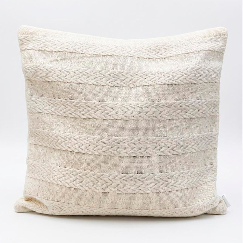 Funda de Cojín Boho Tejida Funda Almohadon Sofa Diseño Linea 45x45cm