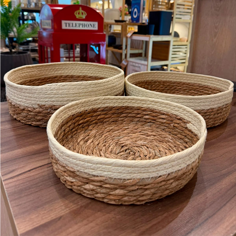 Set 3 Canastos Contenedor De Almacenamiento Cesta De Escritorio