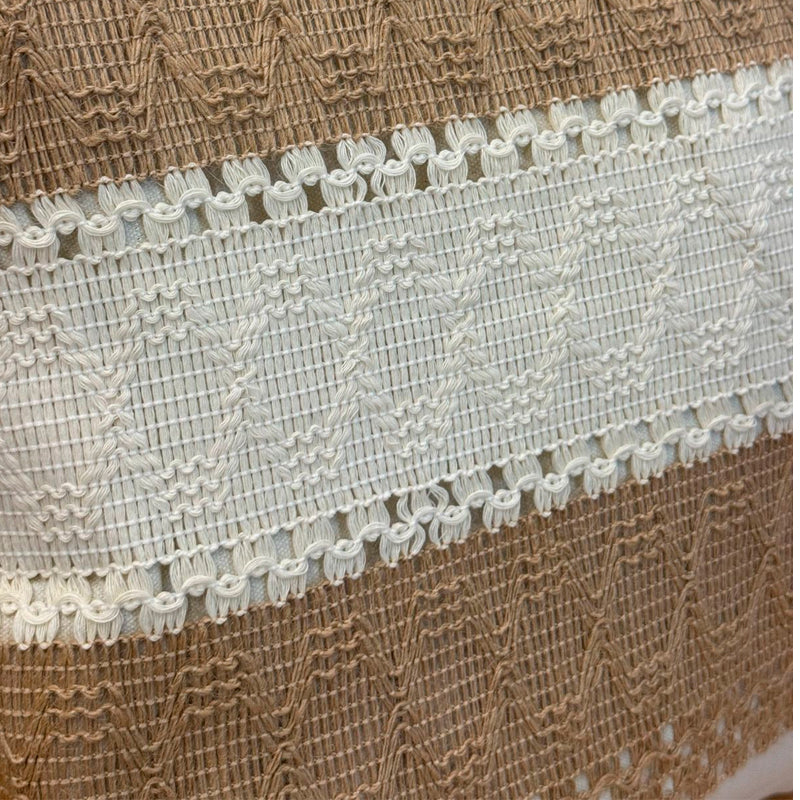 Funda de Cojín Boho Tejida Funda Almohadon Sofa 45x45cm