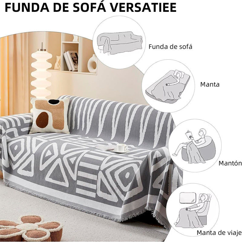 Manta Cubresofá Frazada Premium De Living Dormitorio Sillon 180x230cm