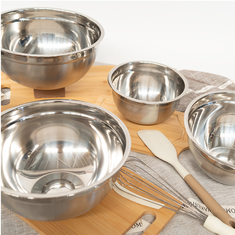 Tazones Bowls Cuencos Acero Inoxidable Reposteria Pocillo Fuente Wakeshome