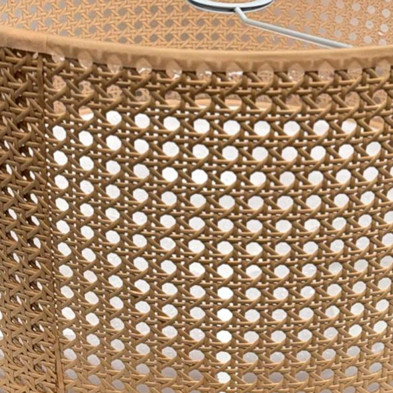 Lámpara Colgante De Techo De Mimbre Hecha A Mano Luz Vintage