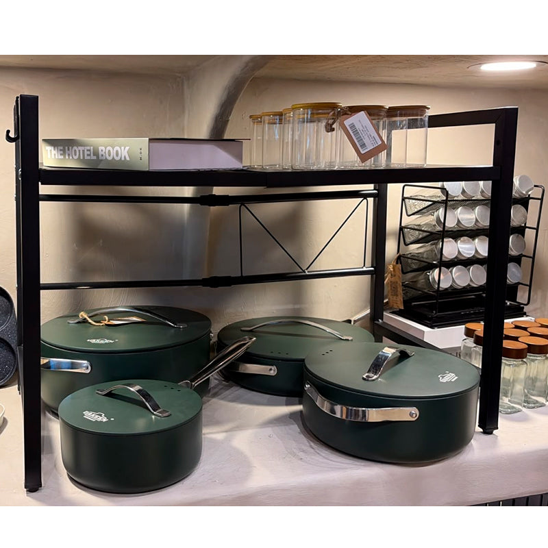 Estante Extensible Para Horno Microondas Rack Organizador Cocina 2 Niveles