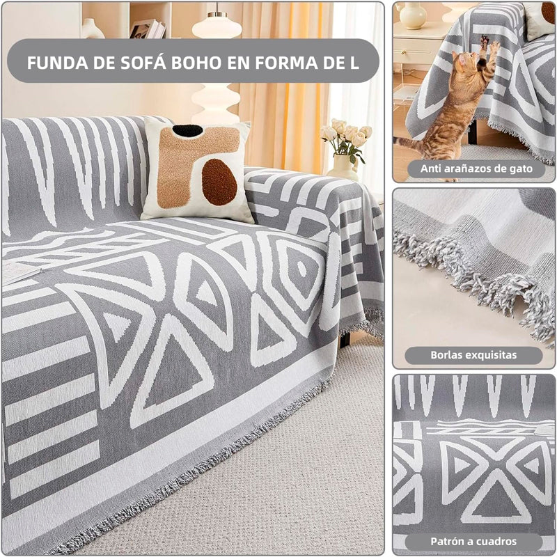 Manta Cubresofá Frazada Premium De Living Dormitorio Sillon 180x230cm