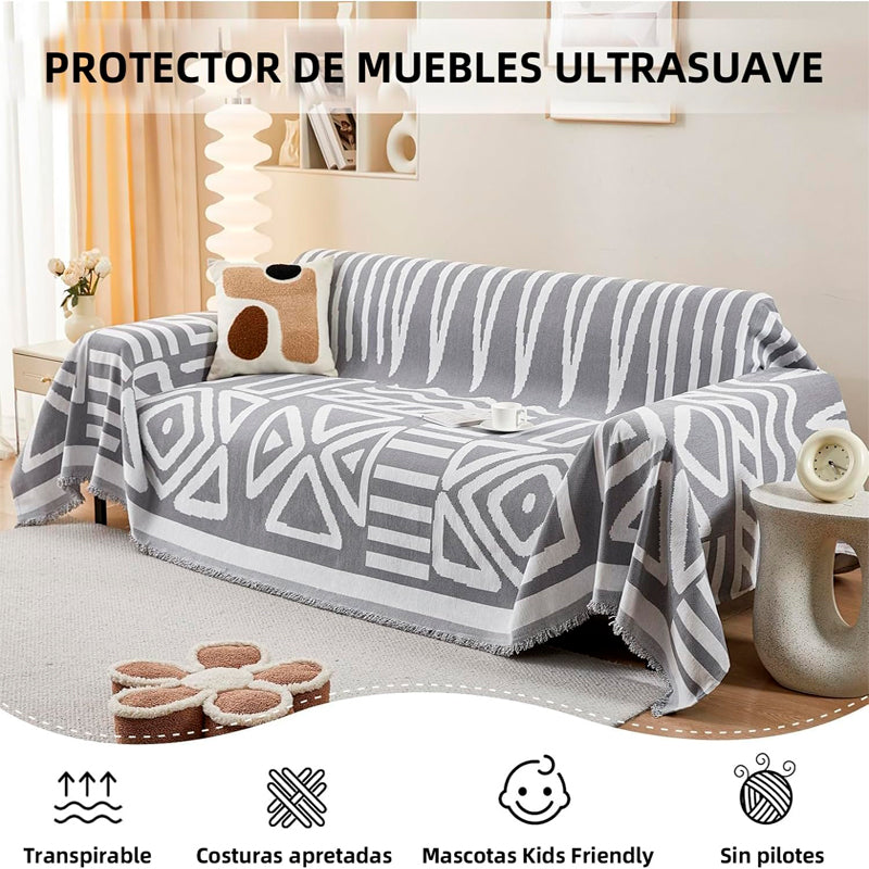 Manta Cubresofá Frazada Premium De Living Dormitorio Sillon 180x230cm