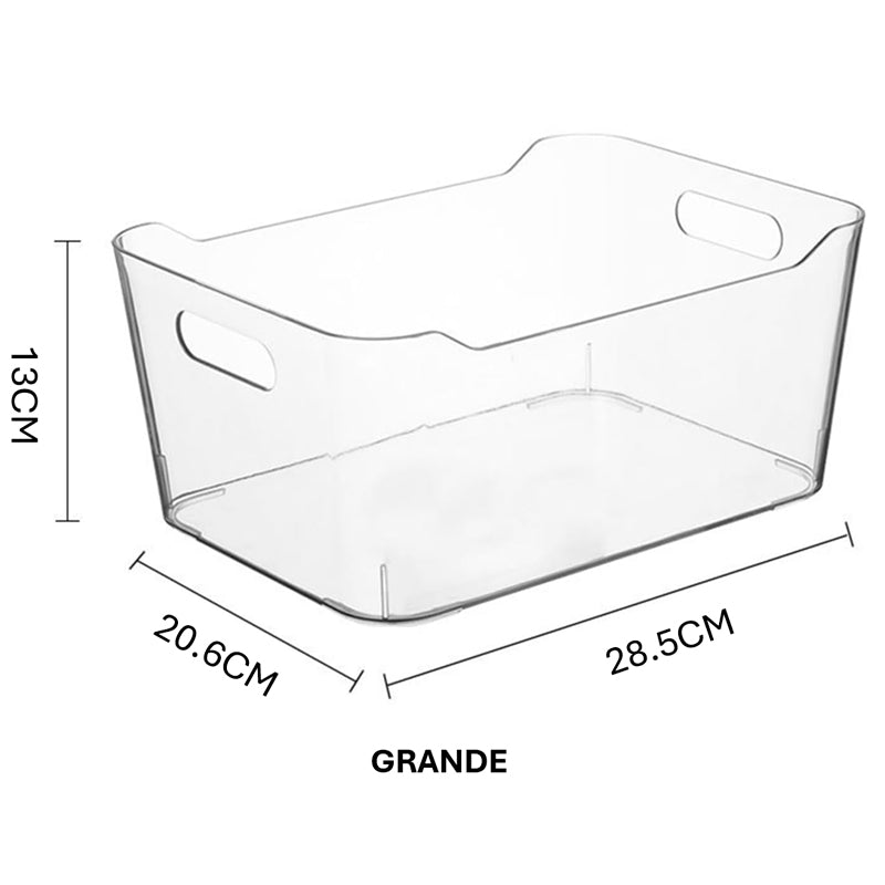Contenedores de Almacenamiento de Plástico Transparente Organizadores de Despensa y Refrigerador