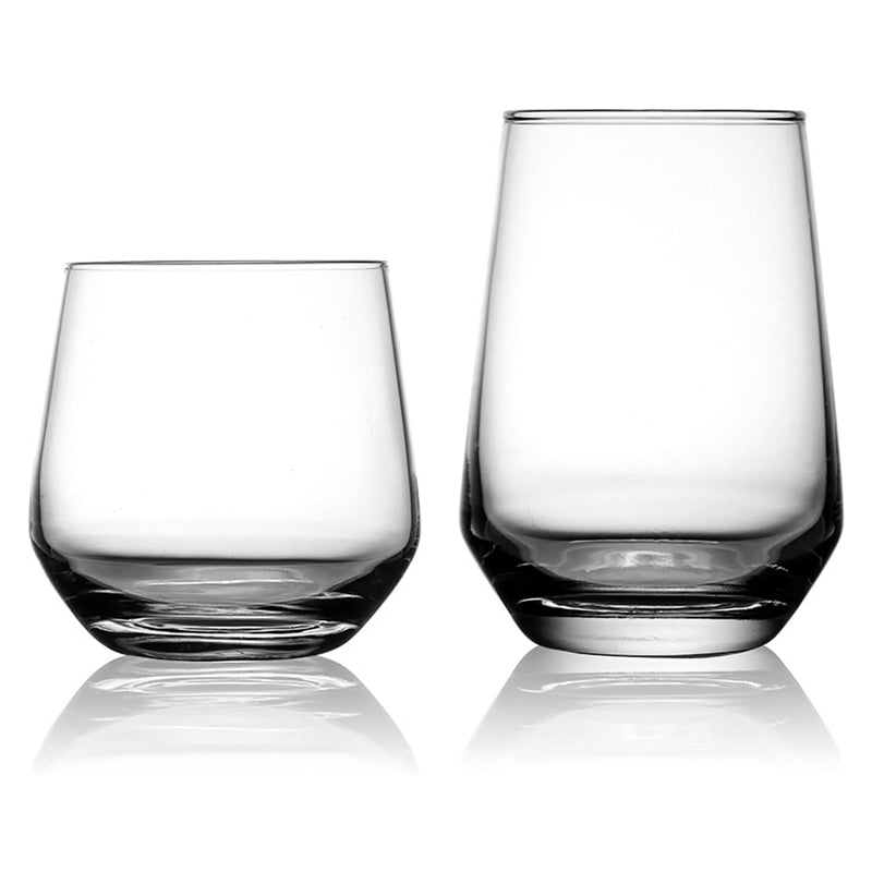 Set De 6 Vasos Altos Para Whisky Manhattan Vaso De Vidrio Transparente
