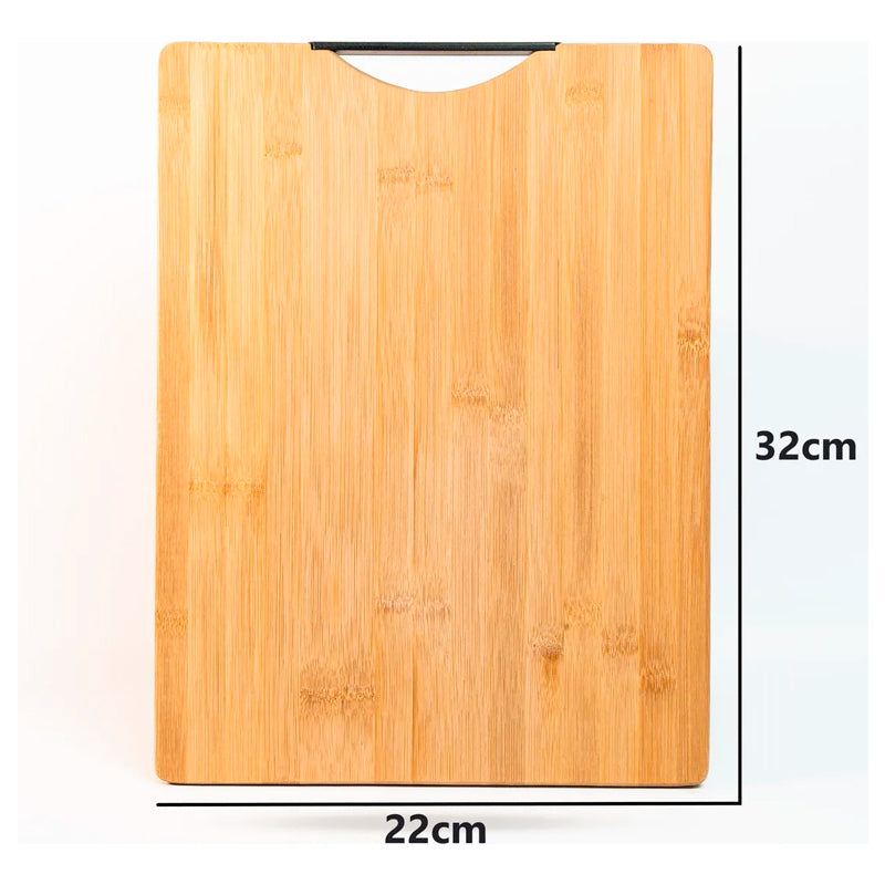 Tabla de Cortar de Madera para Cocina con Mango Antideslizante
