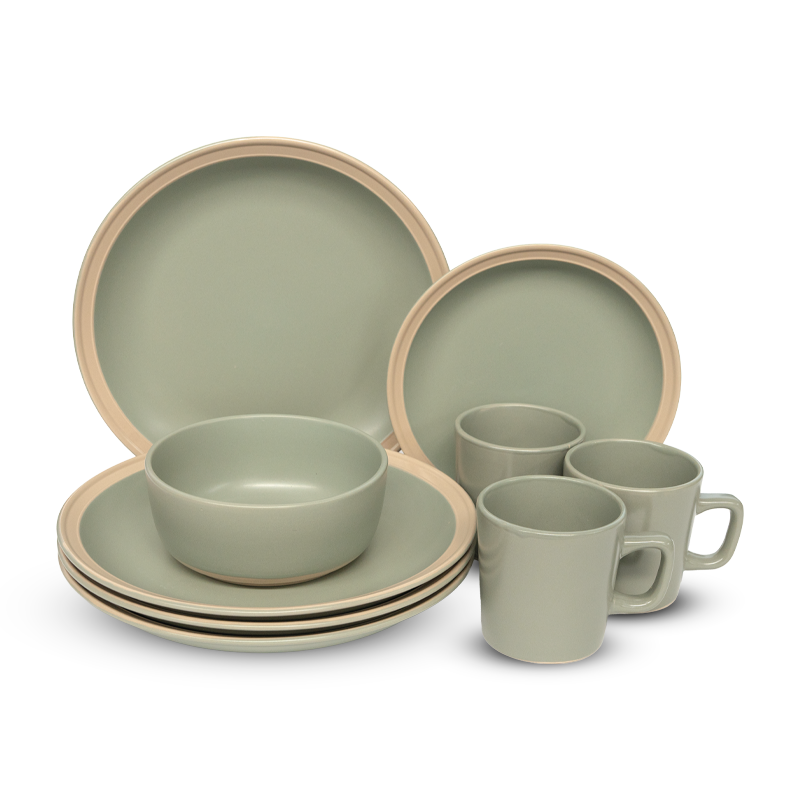 Set 16 Pcs Juego De Vajilla Completo Ceramica Wakeshome