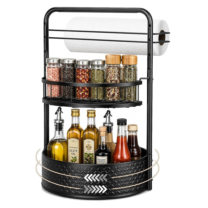 Organizador Giratorio 360° Estante de Cocina para Especias con Portanova