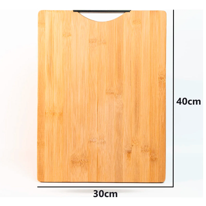 Tabla de Cortar de Madera para Cocina con Mango Antideslizante