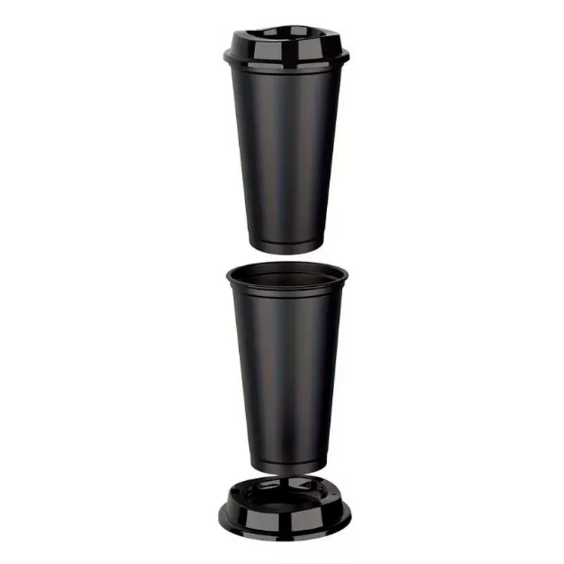 12 Vasos Plasticos Para Mug Tipo Starbucks Taza De Café 25oz