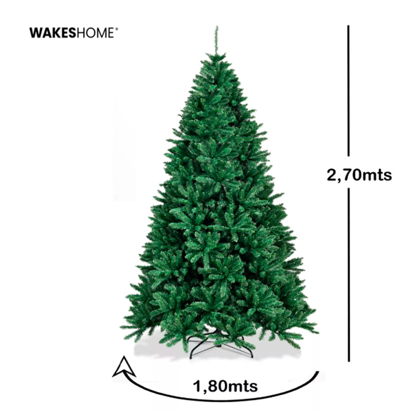 Árbol De Navidad Verde Tradicional 2,70mts Arbolito Pascua