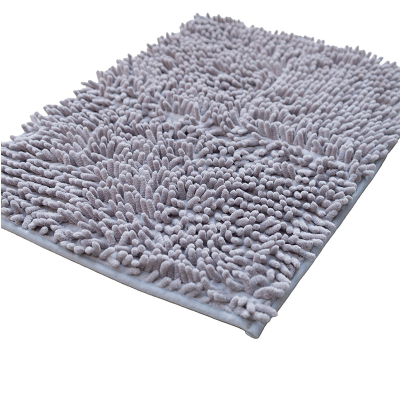 Tapete Alfombrilla De Baño Super Absorbente Piso Tina Ducha Gris Oscuro