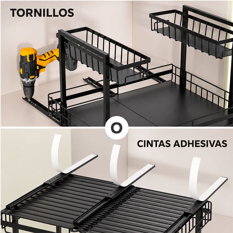 Rack Cocina Debajo Del Fregadero Organizador Expandible 2 Niveles