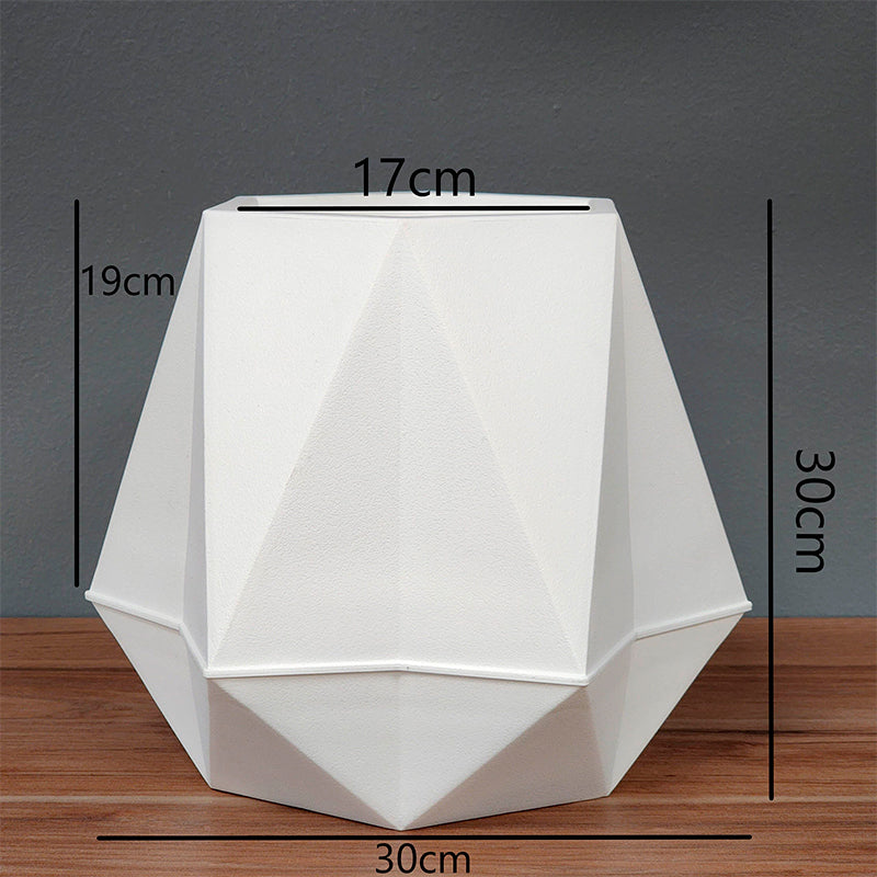 Macetero De Plastico Moderno Wakeshome Ancho 17cm Alto 30cm