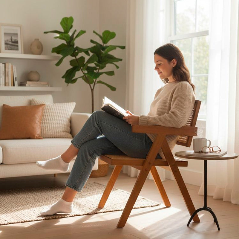 Silla Chandigarh Ratán Madera