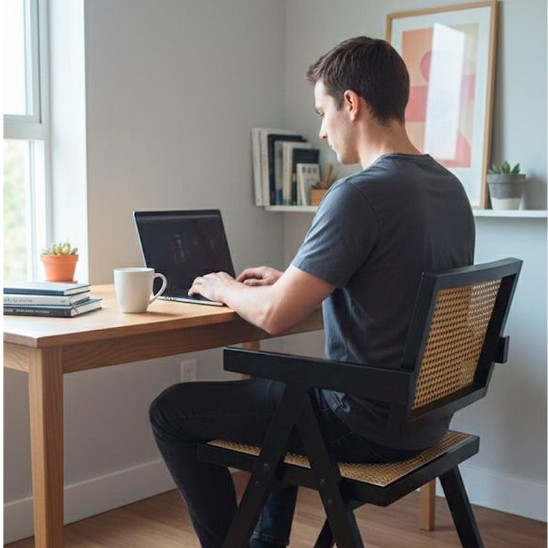 Silla Chandigarh Ratán Madera