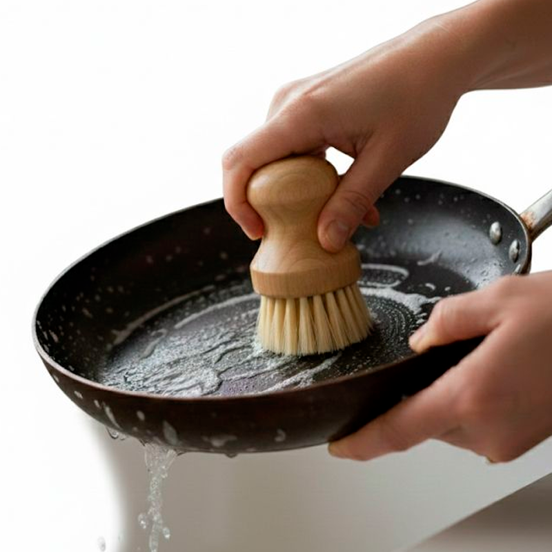 Cepillos de Bambú para Fregar Cepillo de Cocina Cerdas de Sisal Natural