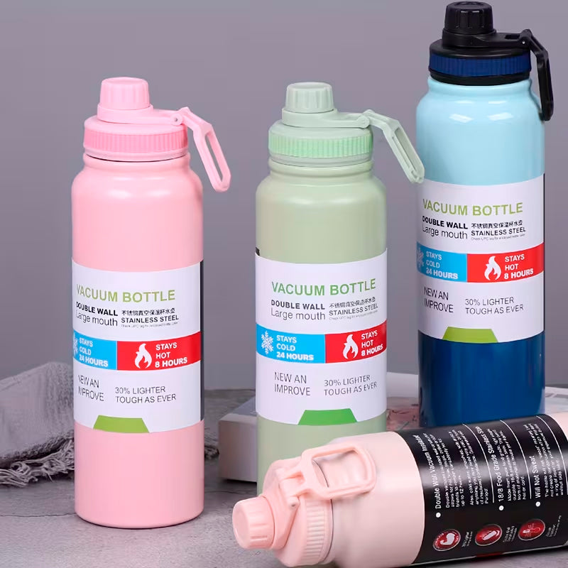 Termo Vaso Termico 1000 ml Acero Inoxidable Antiderrame