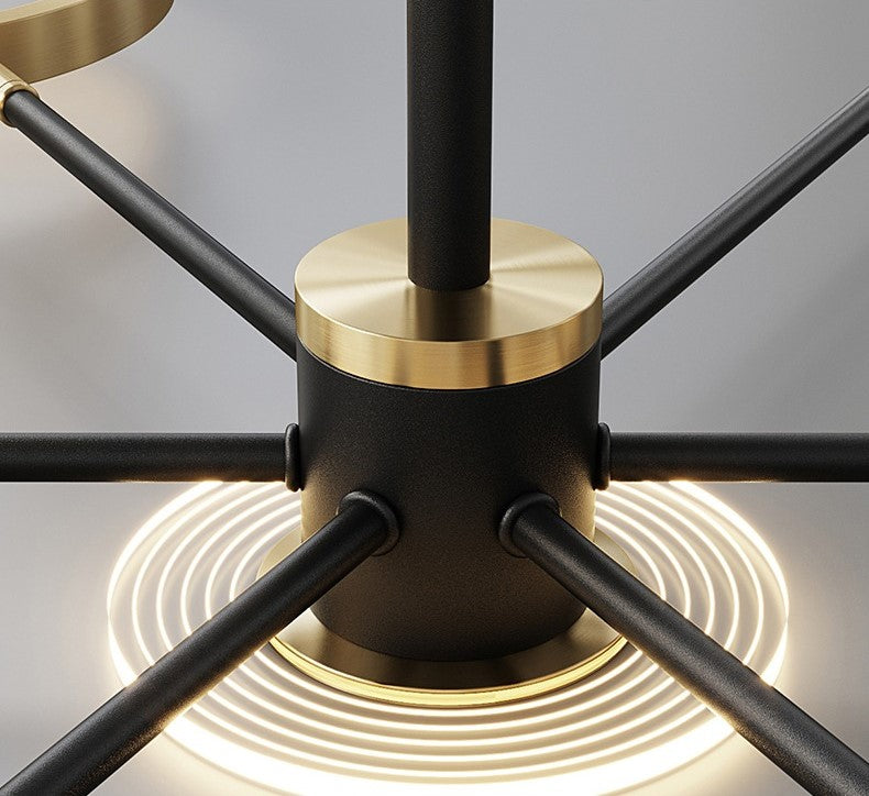 Lámpara De Techo Moderna Vintage Industrial Lampara Colgantes De Focos Led Wakeshome
