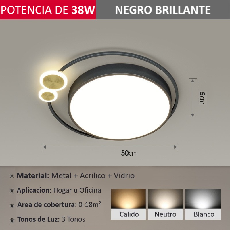 Lampara De Techo Moderna Para Habitacion Del Hogar Luz Blanca, Luz Neutra & Luz Calidad Luz Led Wakeshome
