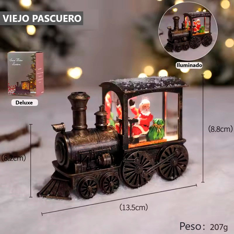 Tren De Navidad Con Luces Y Musica Adorno Navideño De Pascua